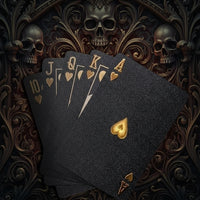 Gothic Black Edition – Wodoodporna Talia Kart ze Złotą i Srebrną Folią Gothic Black Edition