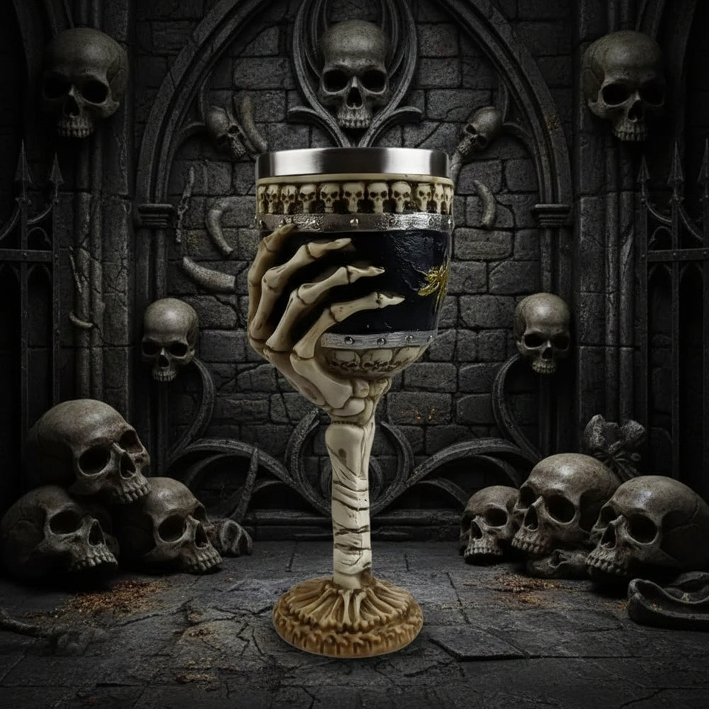 Skeleton Grip Goblet – Gotycki Kielich Kościstej Dłoni BoneMaster Edition