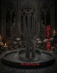 Gothic Bone Hand – Mroczna Dłoń Szkieletu Stojak na Biżuterię Black Edition