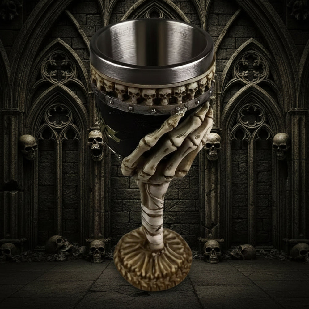 Skeleton Grip Goblet – Gotycki Kielich Kościstej Dłoni BoneMaster Edition