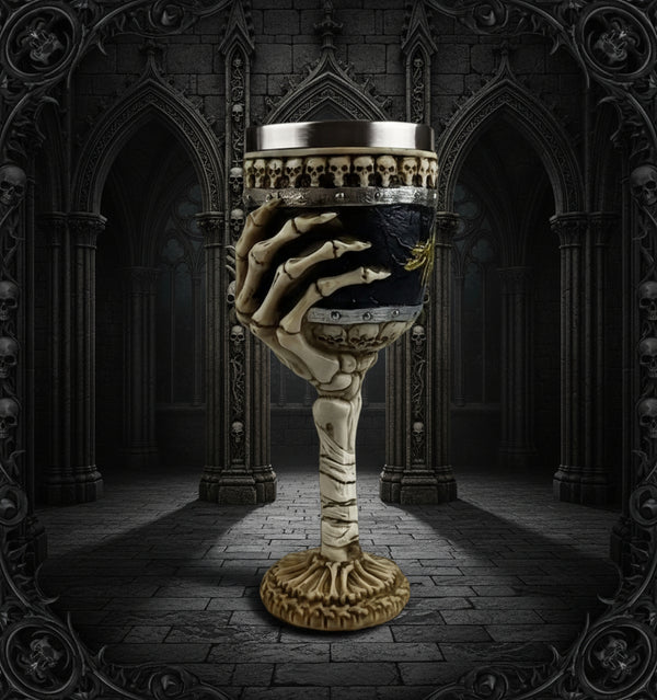 Skeleton Grip Goblet – Gotycki Kielich Kościstej Dłoni BoneMaster Edition