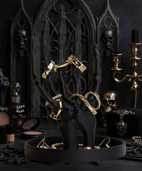 Gothic Bone Hand – Mroczna Dłoń Szkieletu Stojak na Biżuterię Black Edition