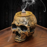 Skull Mist Incense Burner – Gotycki Kominek Kadzidlany Czarna Czaszka SmokeFall Edition