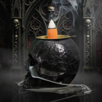 Skull Mist Incense Burner – Gotycki Kominek Kadzidlany Czarna Czaszka SmokeFall Edition
