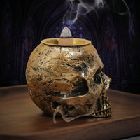 Skull Mist Incense Burner – Gotycki Kominek Kadzidlany Czarna Czaszka SmokeFall Edition